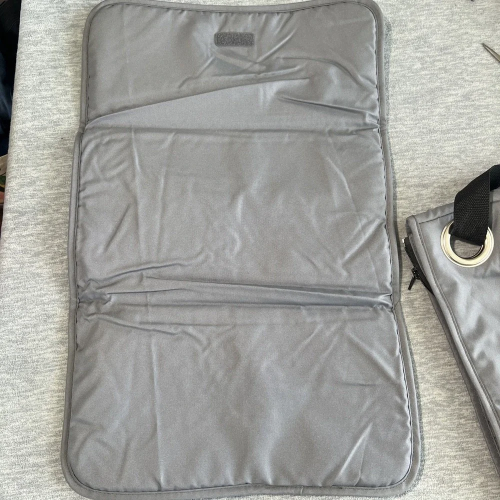 Babycargo Stroller Diaper Bag with Changing Pad Large Size Light Travel Gray EUC
